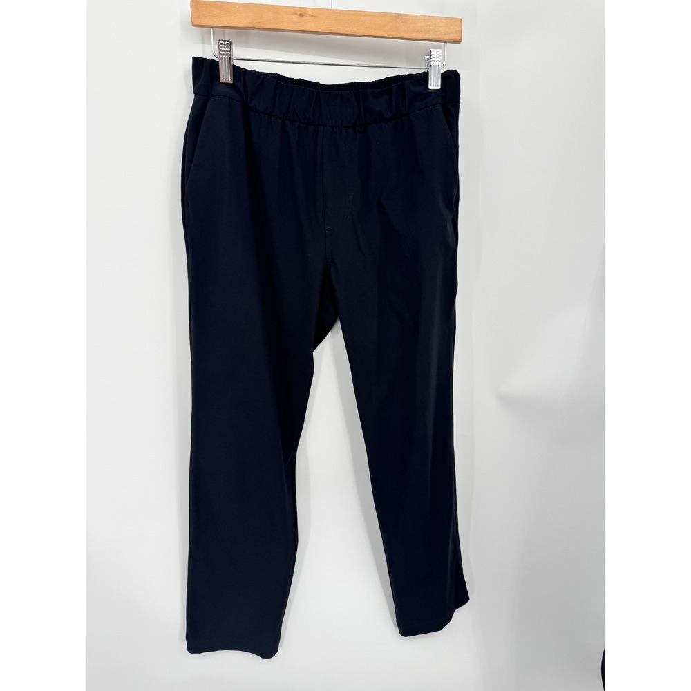 Vuori Miles Pants Women M Black Elastic Waist Tapered Leg Activewear